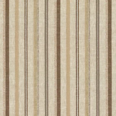 Kip Stripe in Natural, a patterned woven fabric in polyester and cotton. Ideal for drapery, pillows, bedding and light upholstery. Shop samples online